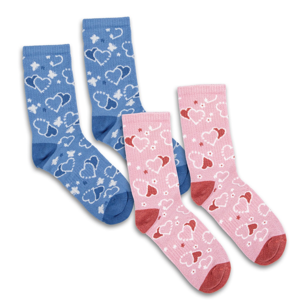 [TR134351] Jolly Knitted Bamboo Kids Socks - Set of 2